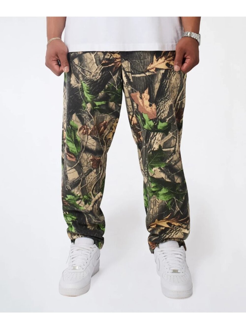 Realtree Camo Fleece Jogger Pants Sweatpants Camouflage Men X-Large